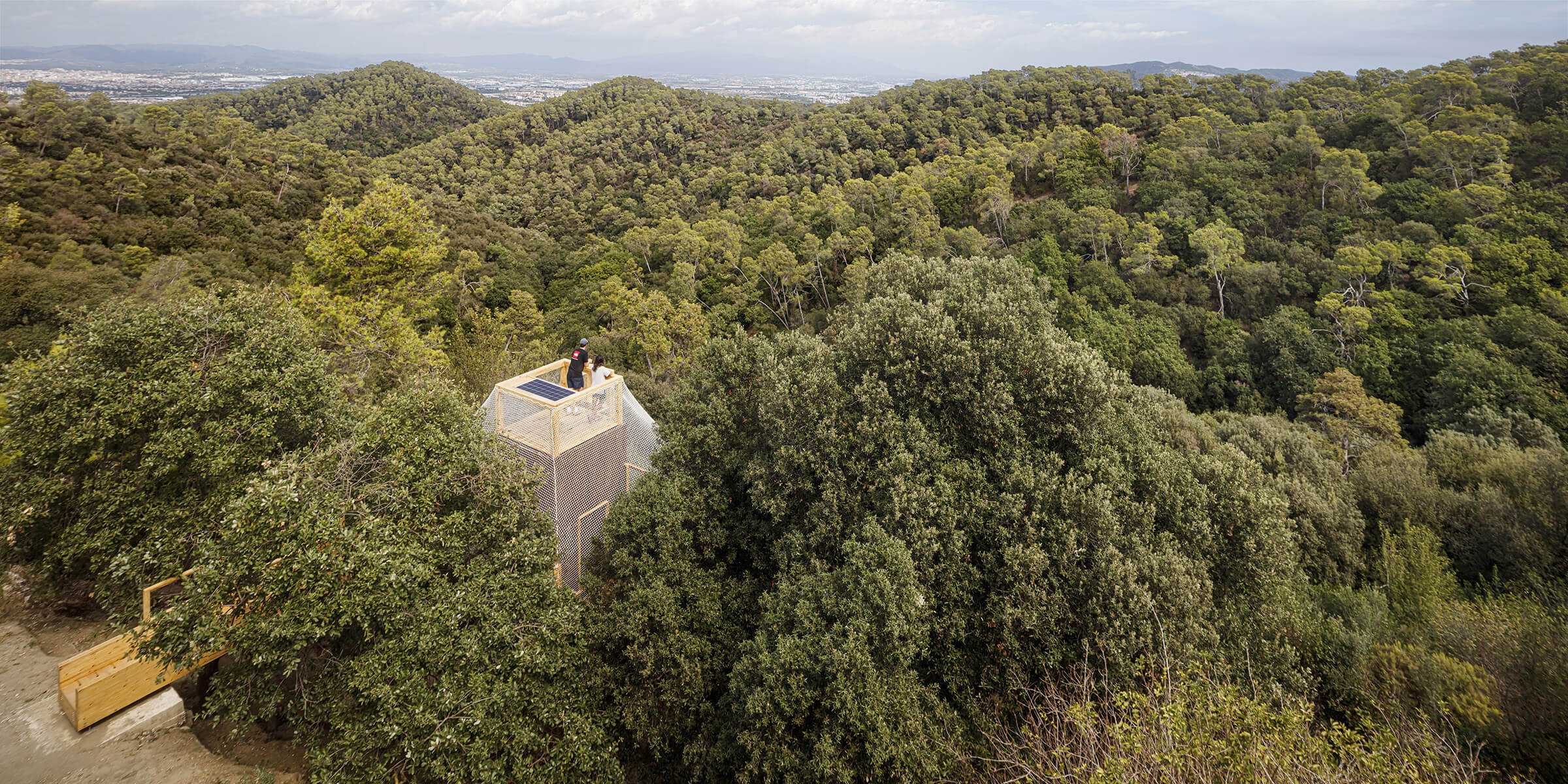 Forest Lab for Observational Research and Analysis (F.L.O.R.A), Parc de Collserola, Barcelona © Adrià Goula